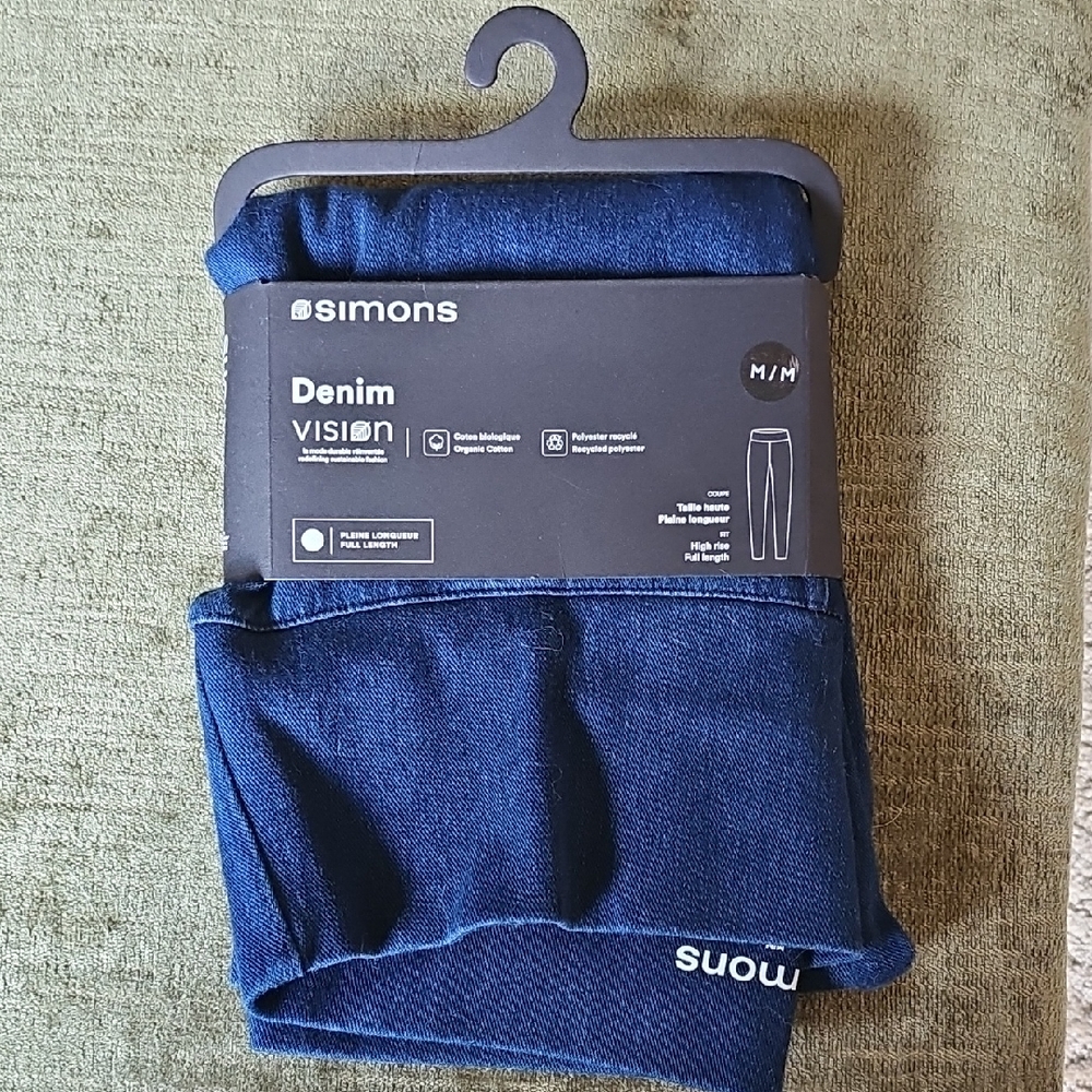 Simons Deep Blue Denim leggings